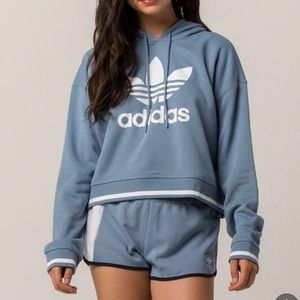 Blue adidas hoodie